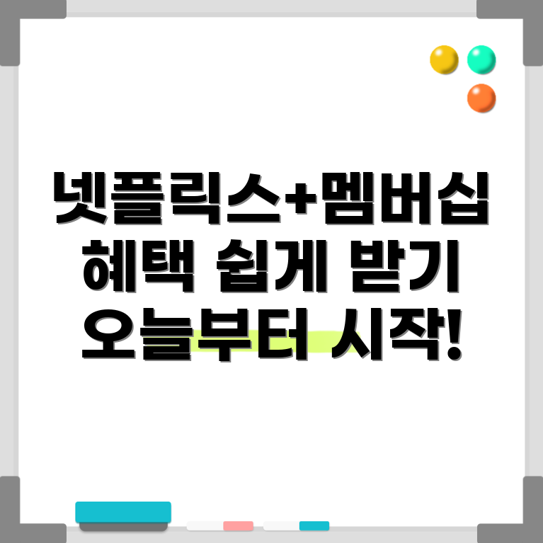 네이버 멤버십으로 넷플릭스 요금제 혜택