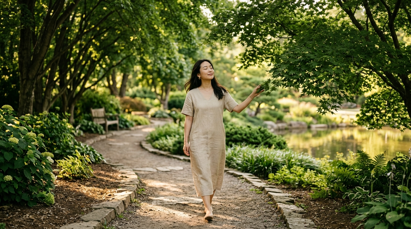 천천히 걷을 수 있는 공간의 만족감