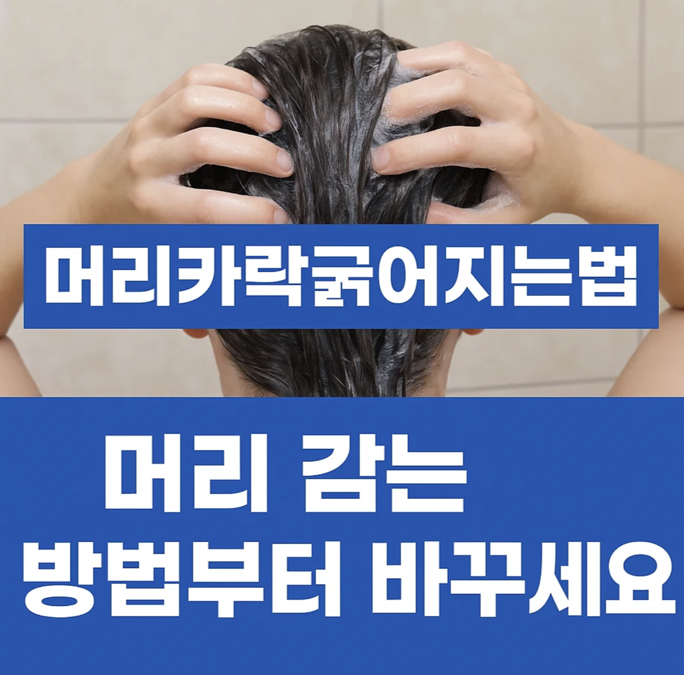 머리카락굵어지는법, 머리 감는 방법부터 바꾸세요