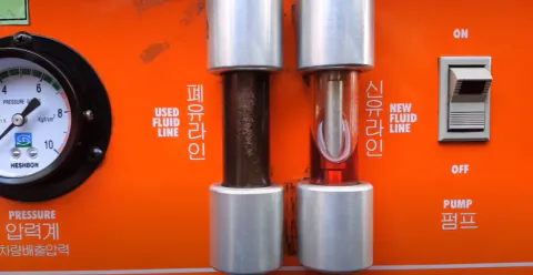 자동차 미션오일 순환식 교환 장비