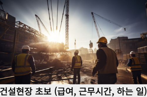 건설현장 초보 (급여, 근무시간, 하는 일)