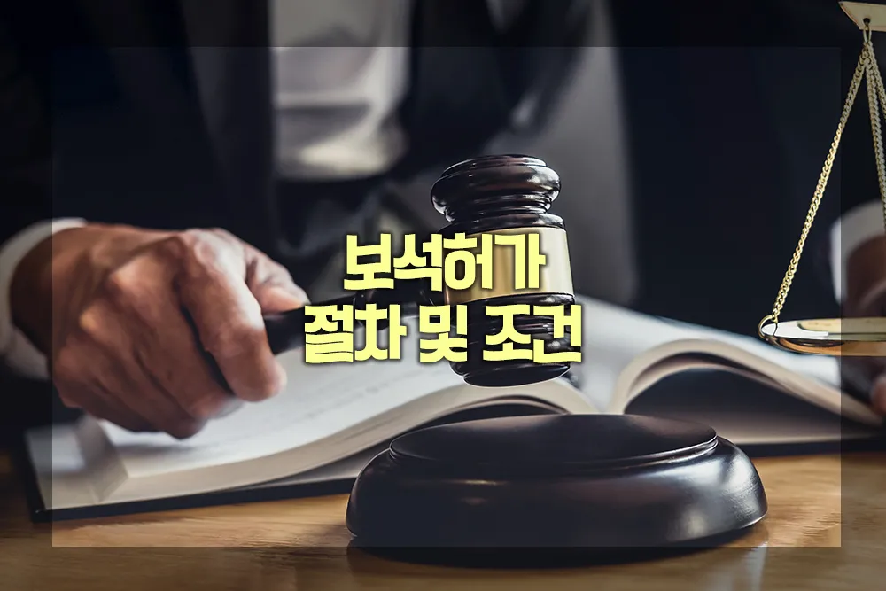 보석허가 절차 조건