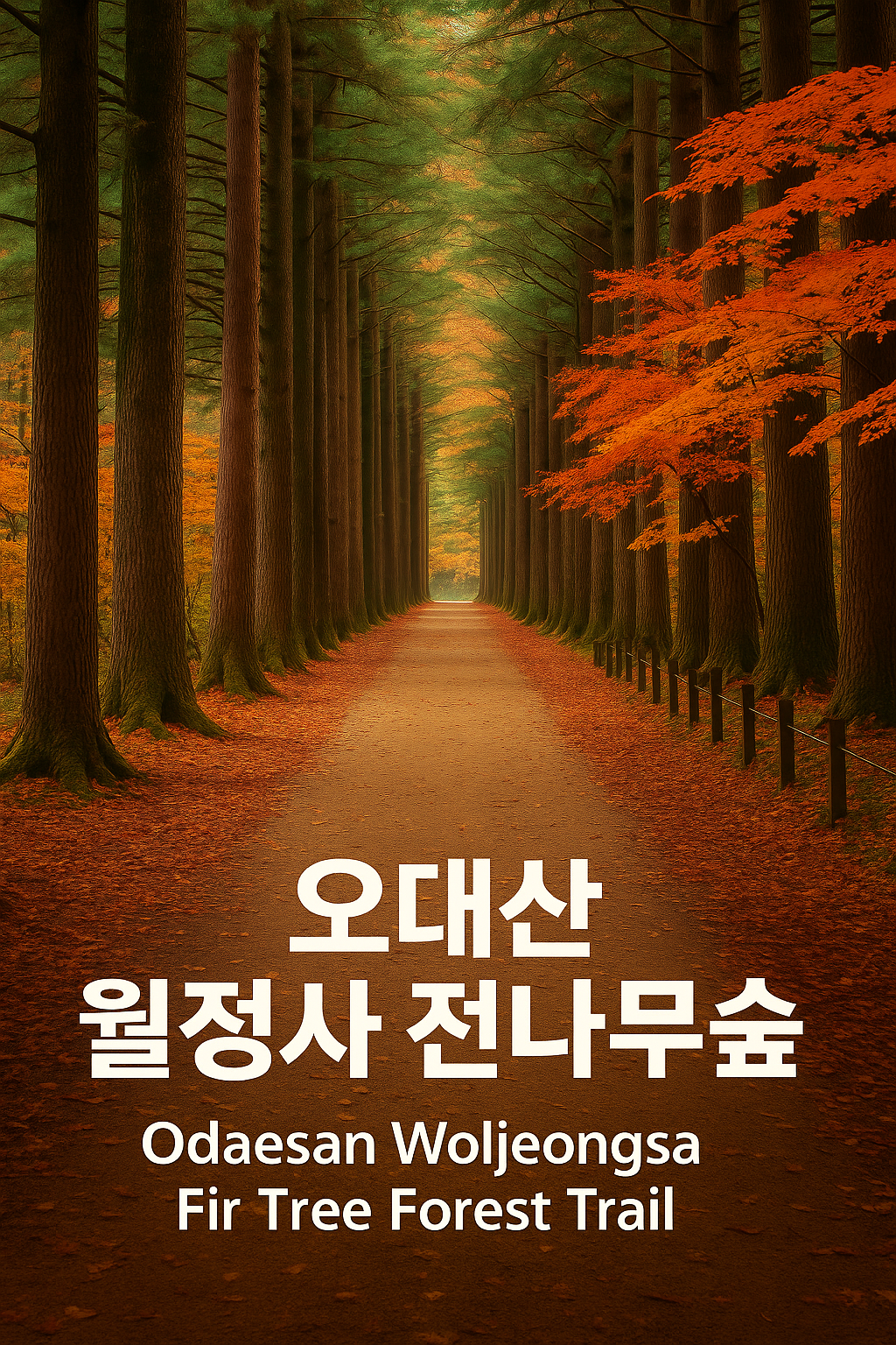 강원도 오대산 월정사 전나무숲길