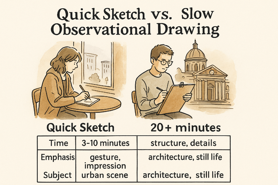 빠른 스케치와 느린 관찰
