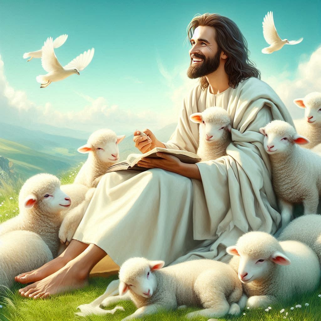 양을-돌보시는-예수님