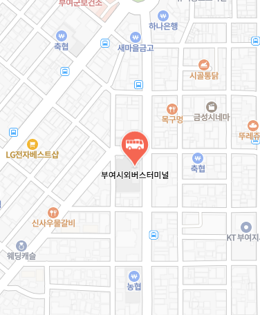 부여시외버스터미널 위치