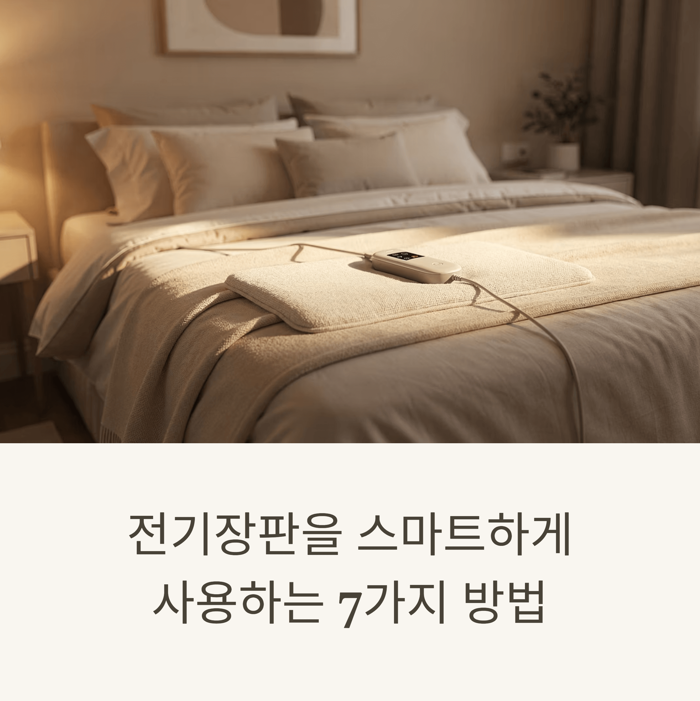 전기장판을 스마트하게 사용하는 7가지 방법