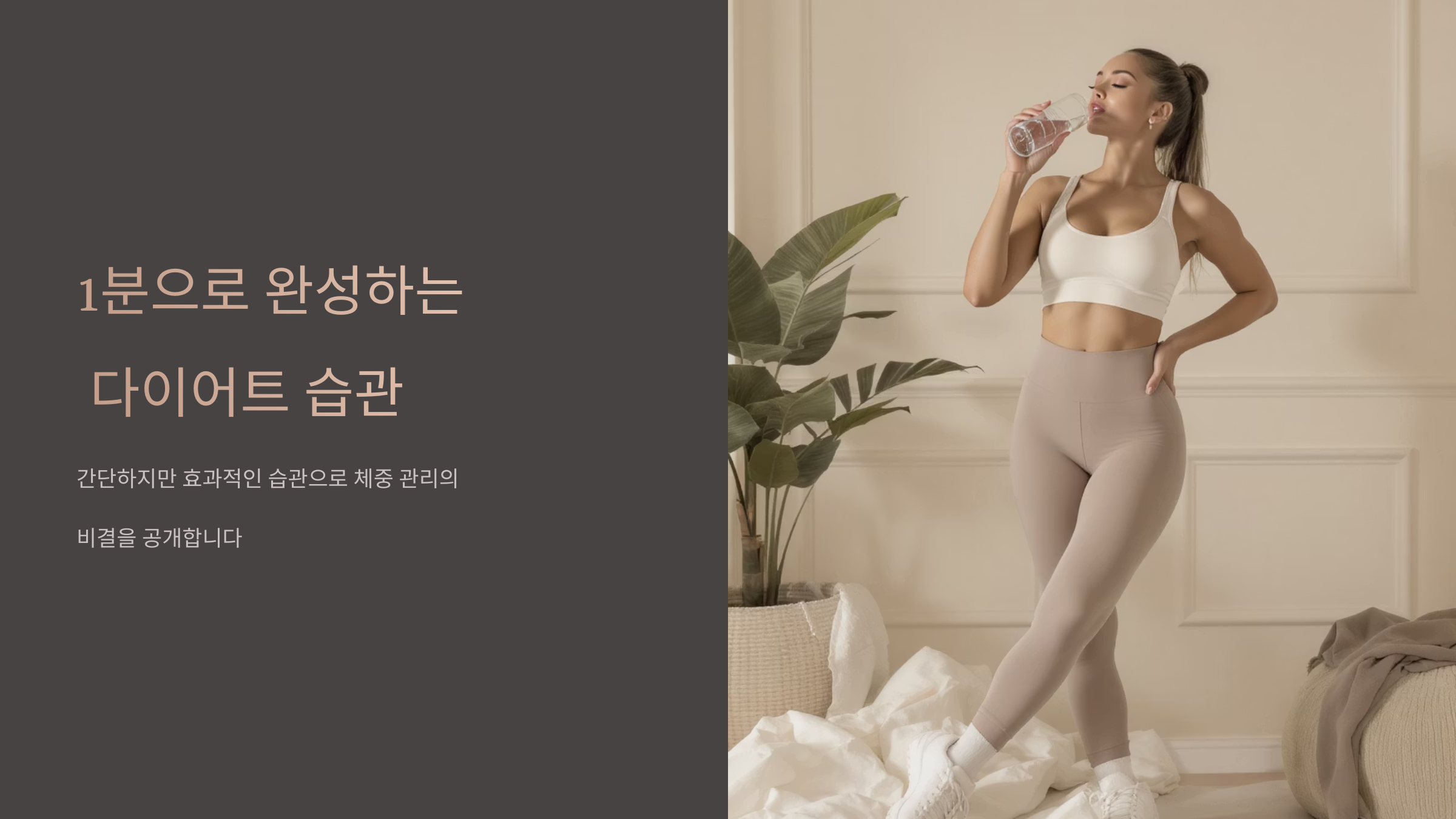 운동 싫어도 날씬해지는 1분 루틴