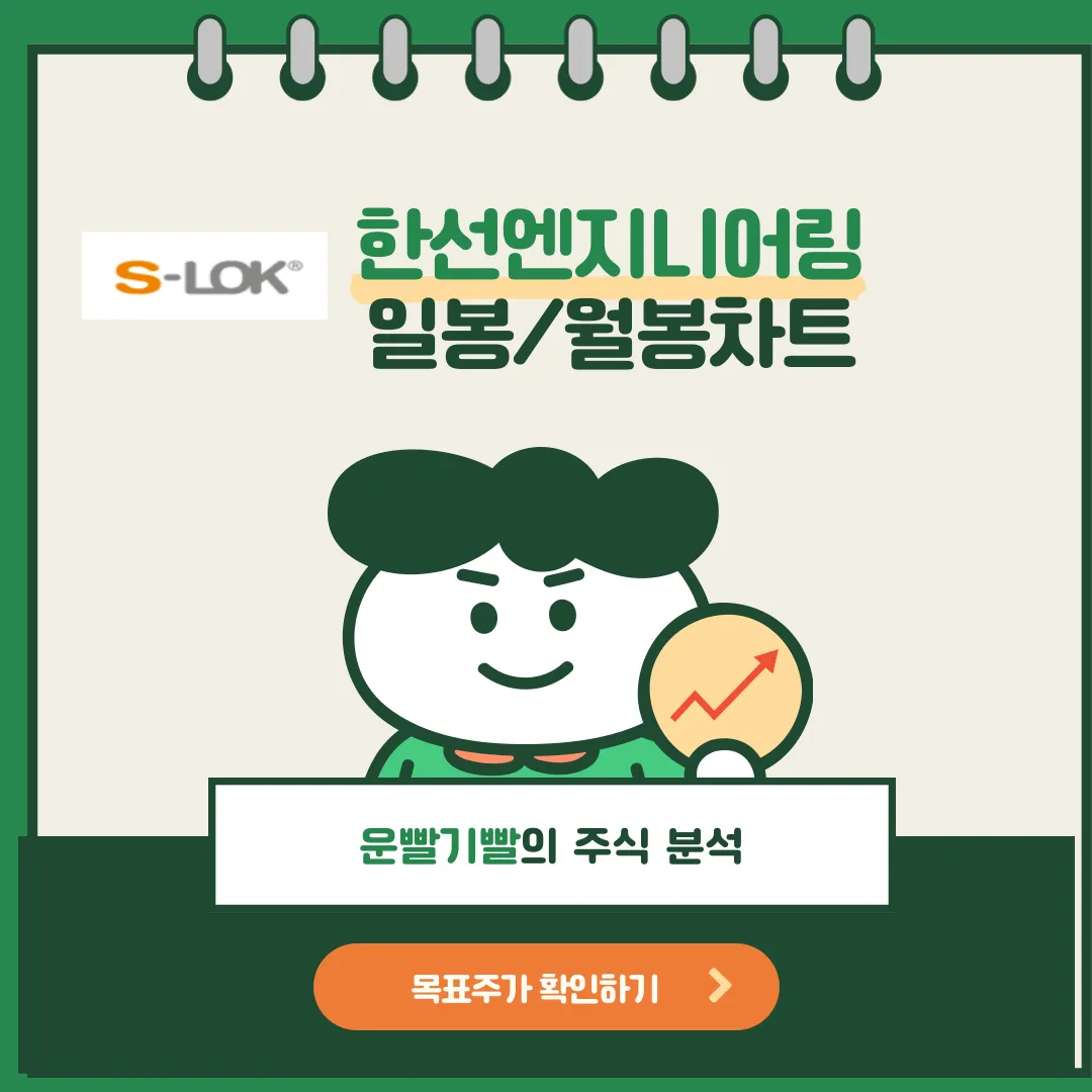 한선엔지니어링 일봉/월봉차트