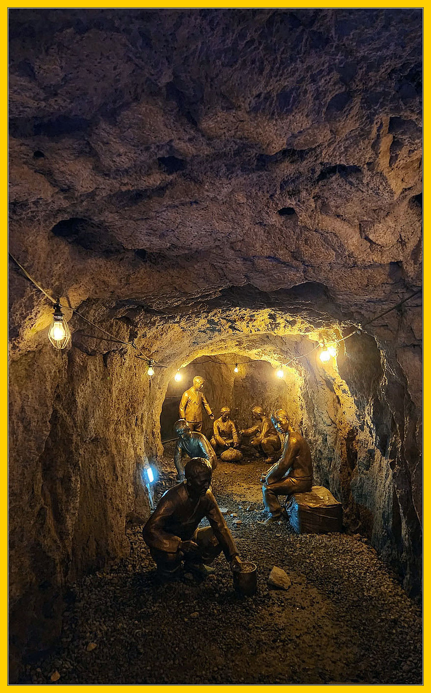 방공호 내부의 모습