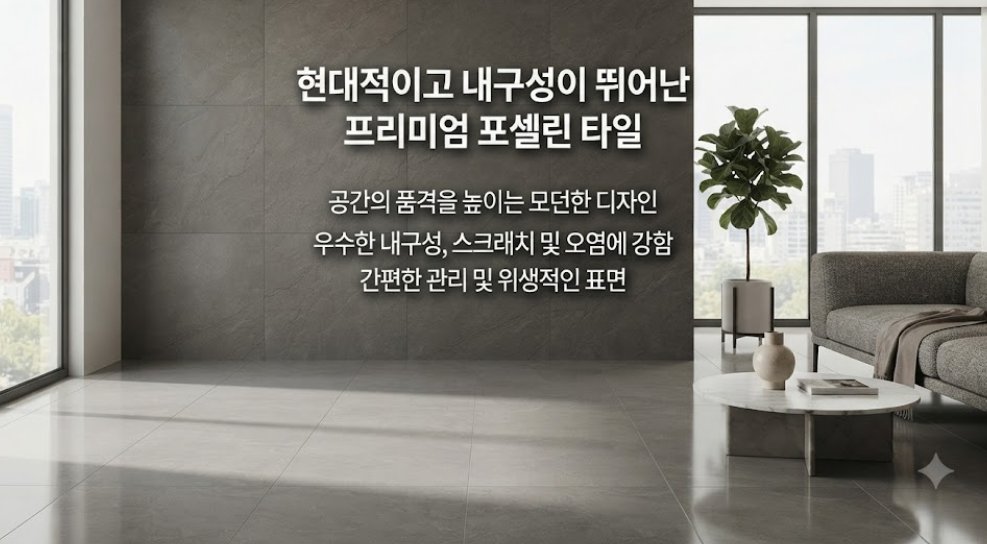 강마루 포세린타일