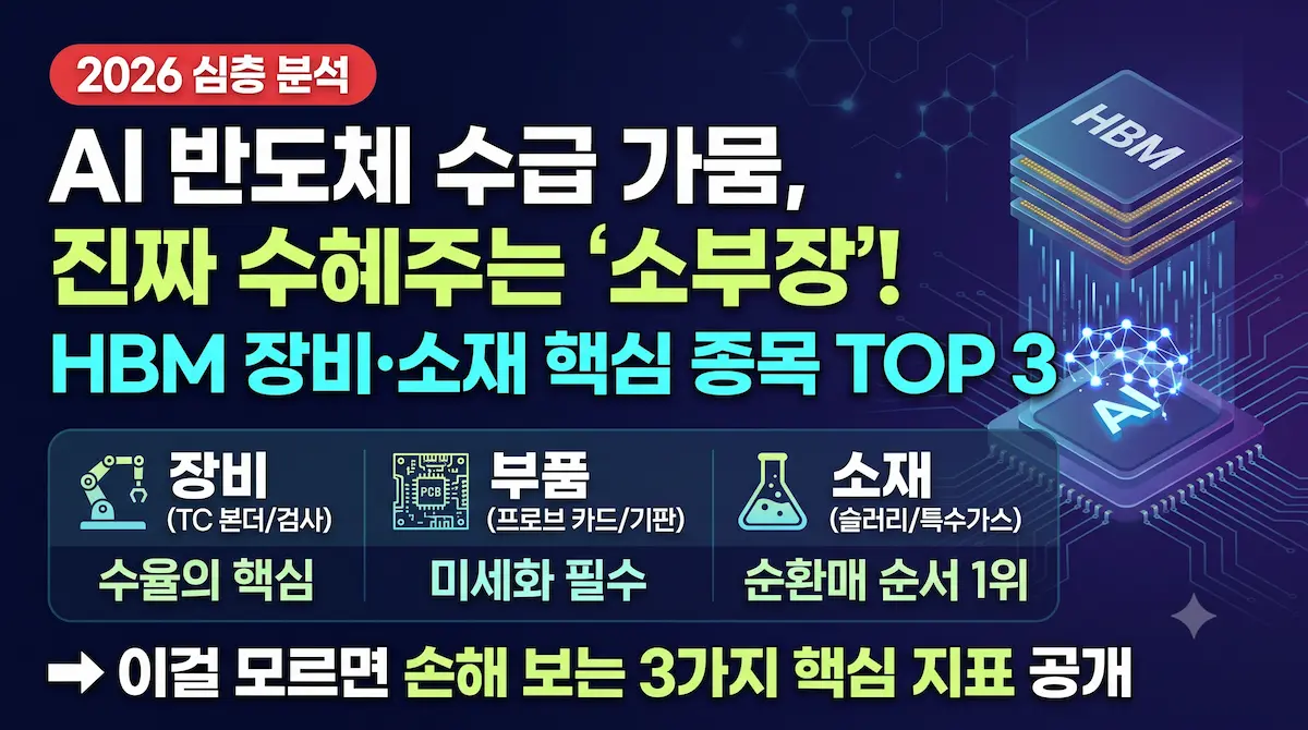 AI 반도체 소부장(소재·부품·장비) 핵심 밸류체인