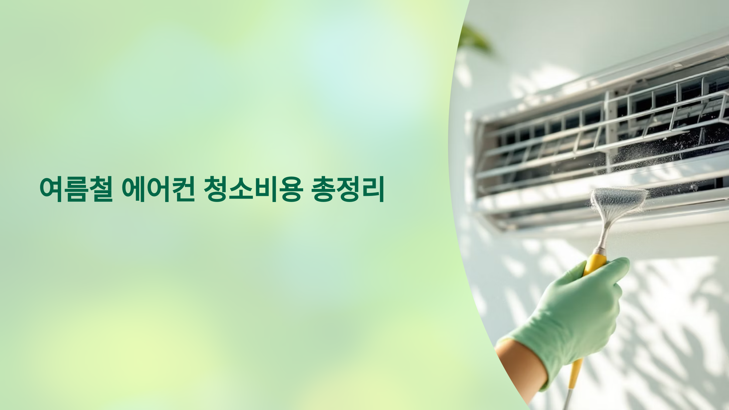 셀프 청소 vs 업체 비용 비교