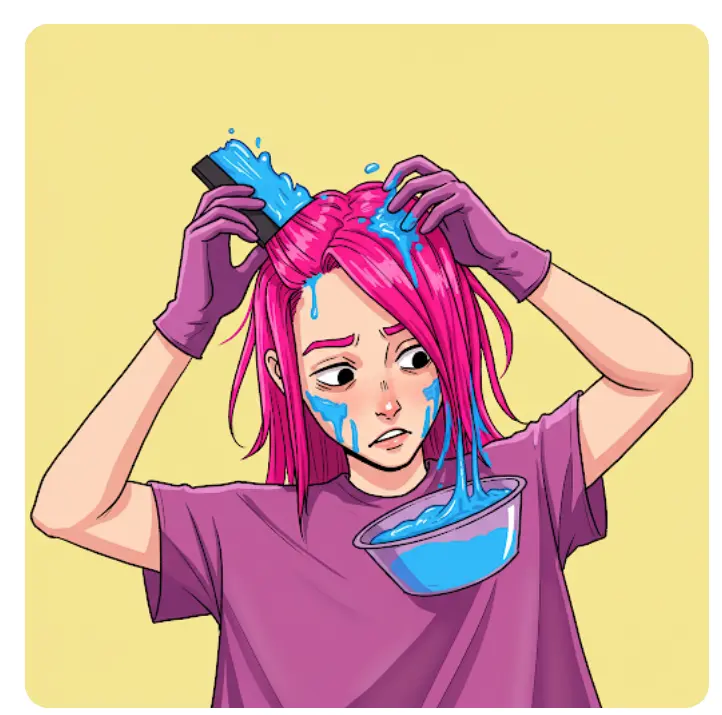 얼굴에 묻은 염색약 지우는법-1