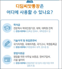디딤씨앗통장 사용용도(출처:아동권리보장원)