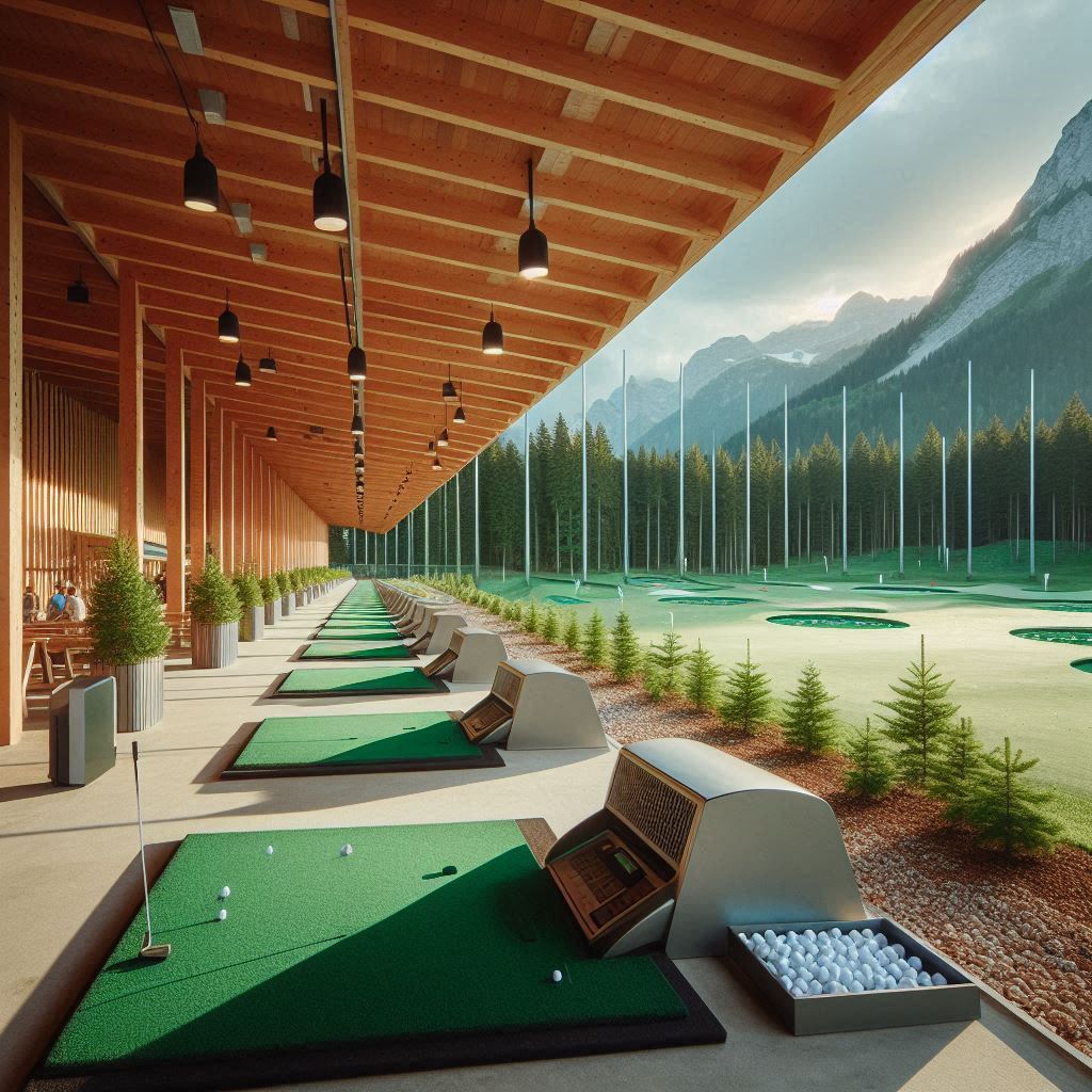 실외골프연습장 배경