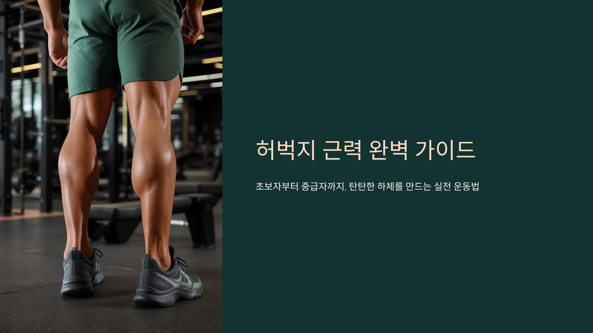 허벅지 탄탄하게 만드는 홈트 운동법