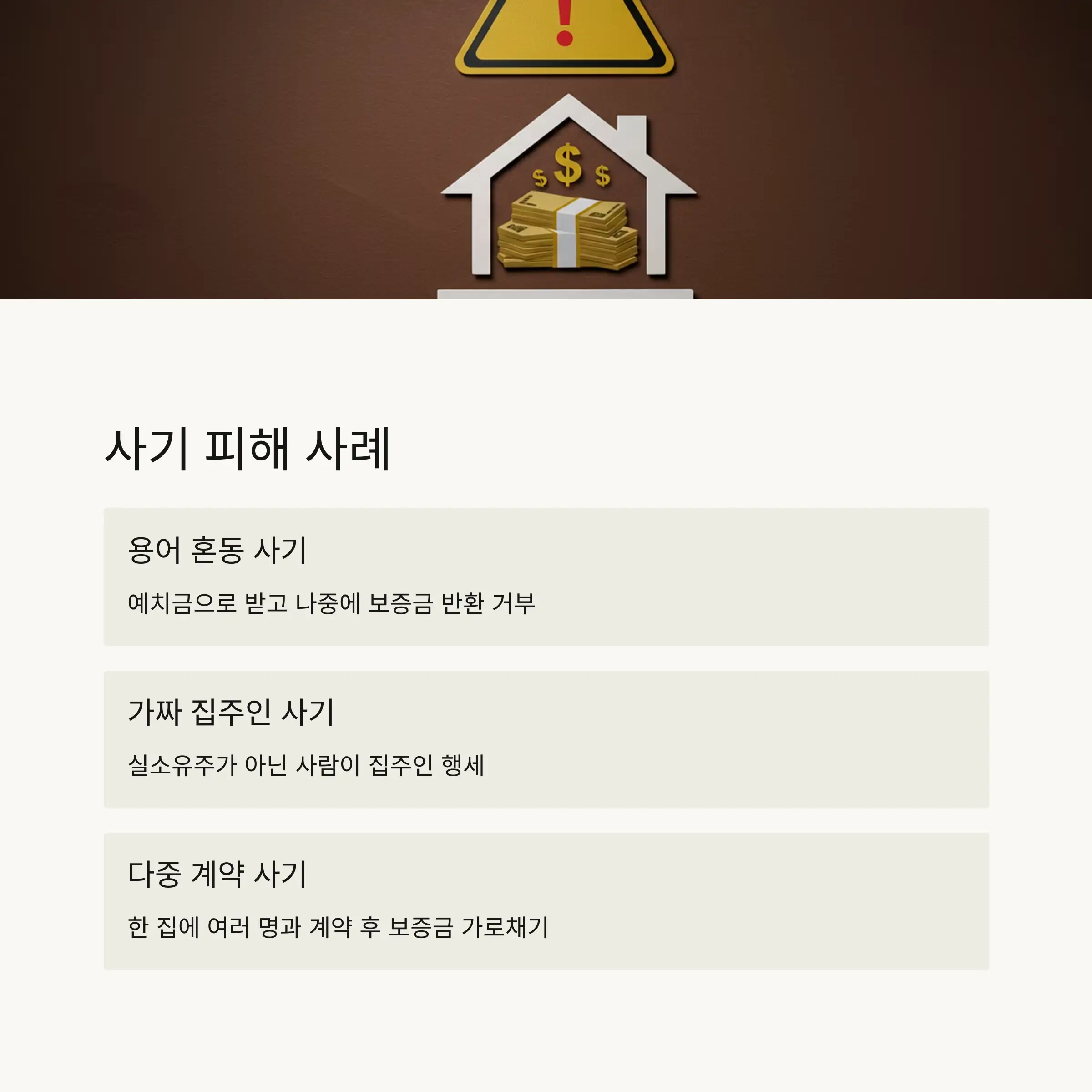 ⚠️ 사기 피해 사례와 예방법