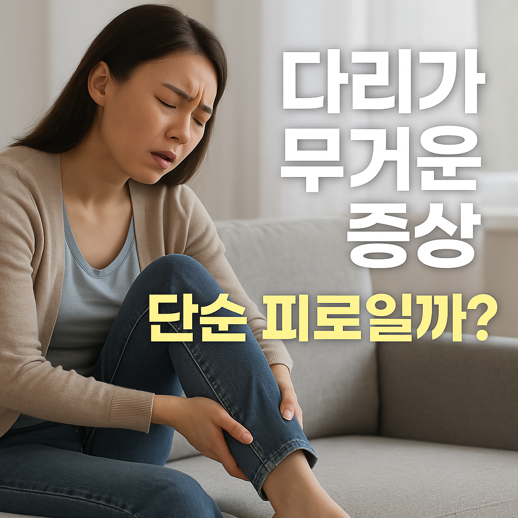 다리가 무거운 증상 단순 피로 일까