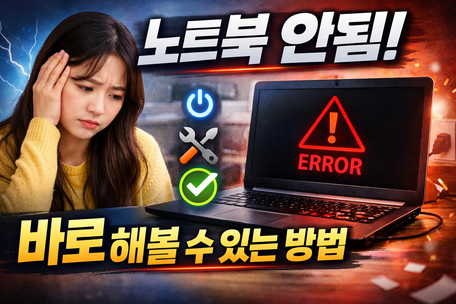 노트북 안됨 발생 시 바로 해볼 수 있는 방법