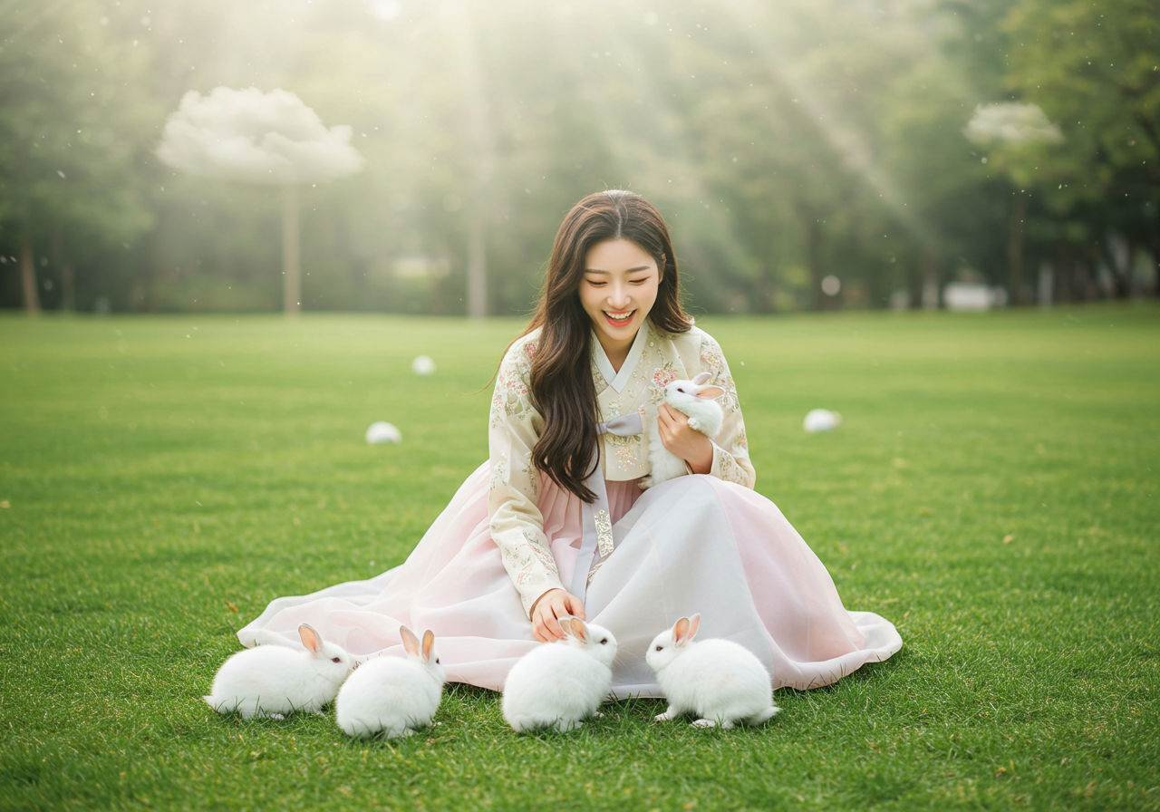 토끼 태몽으로 본 태아의 성격 - 온순하고 창의적인 아이