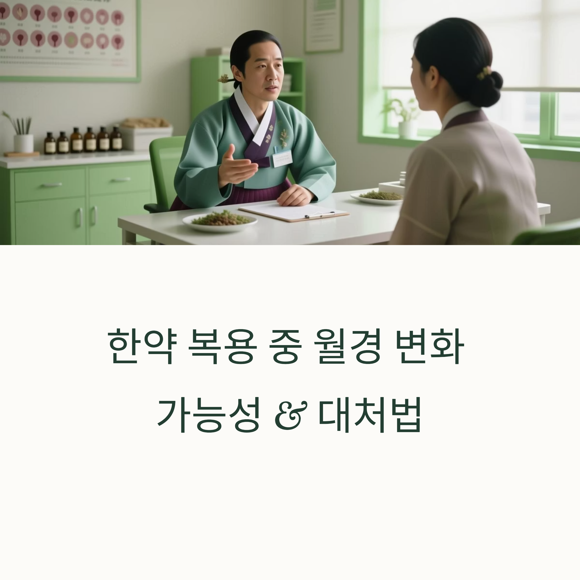 한약 복용 중 월경 변화 가능성 &amp; 대처법