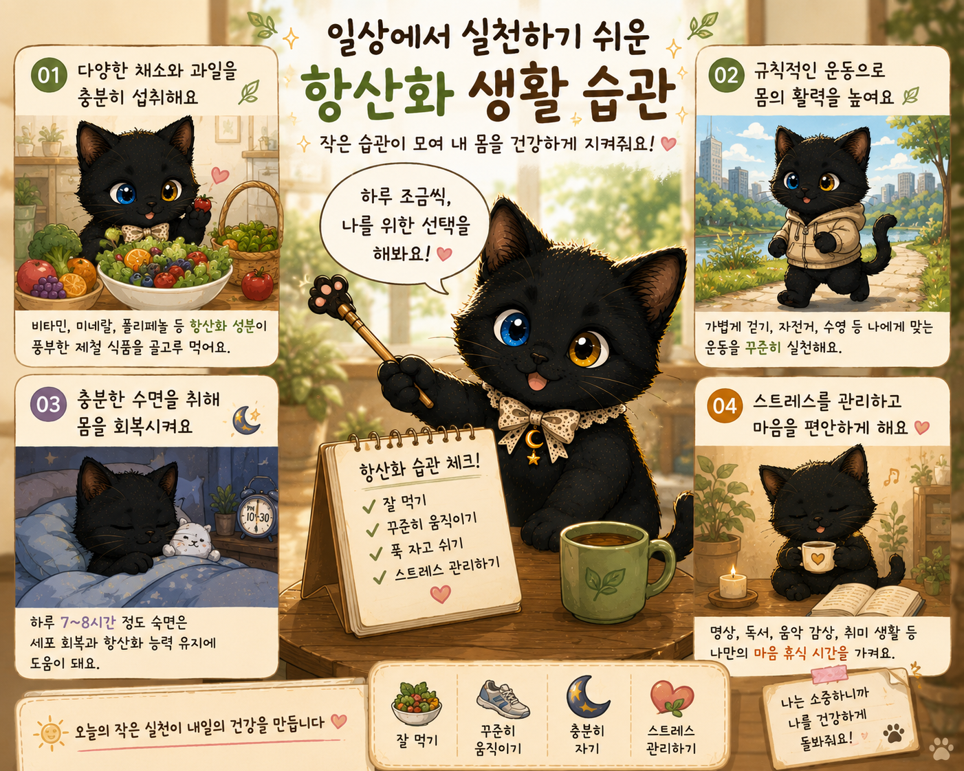 일상에서 실천하기 쉬운 항산화 생활 습관
