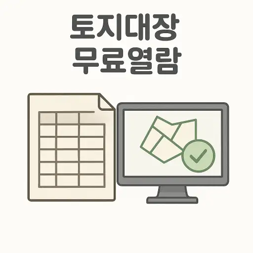 토지대장 무료열람
