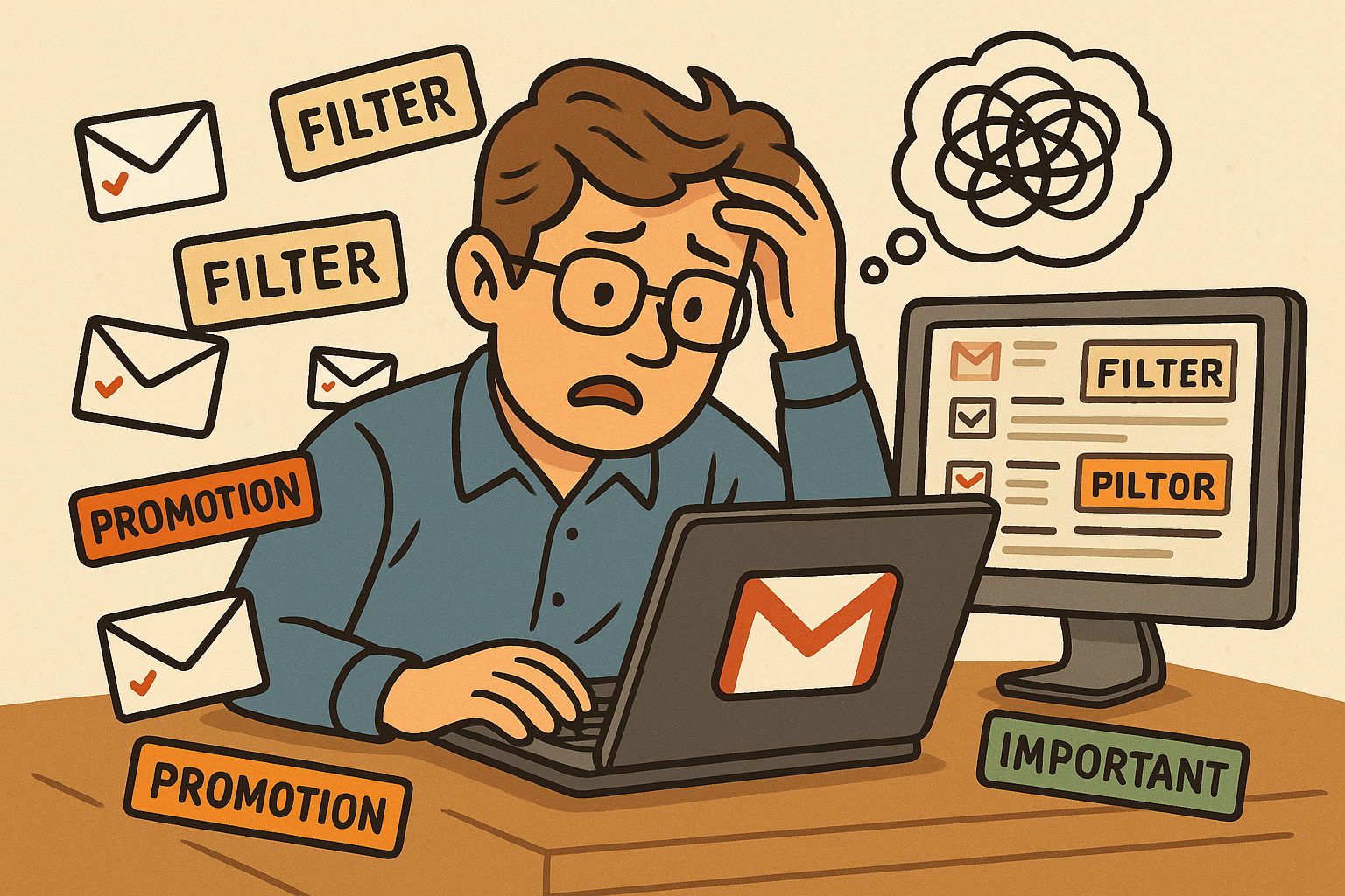 지메일 자동 분류가 엉켰을 때 필터 재설정하는 방법