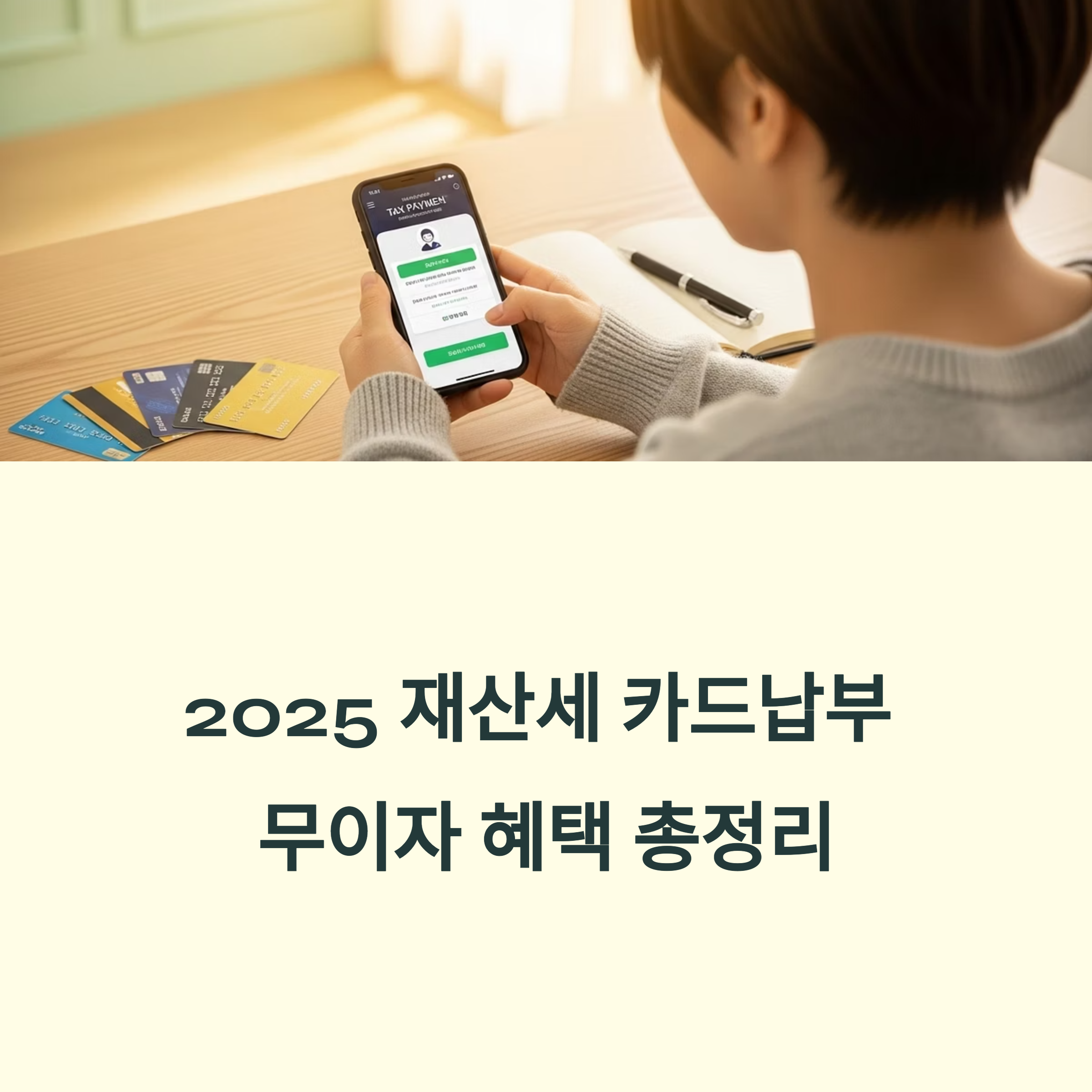 2025 재산세 카드납부 무이자 혜택 총정리