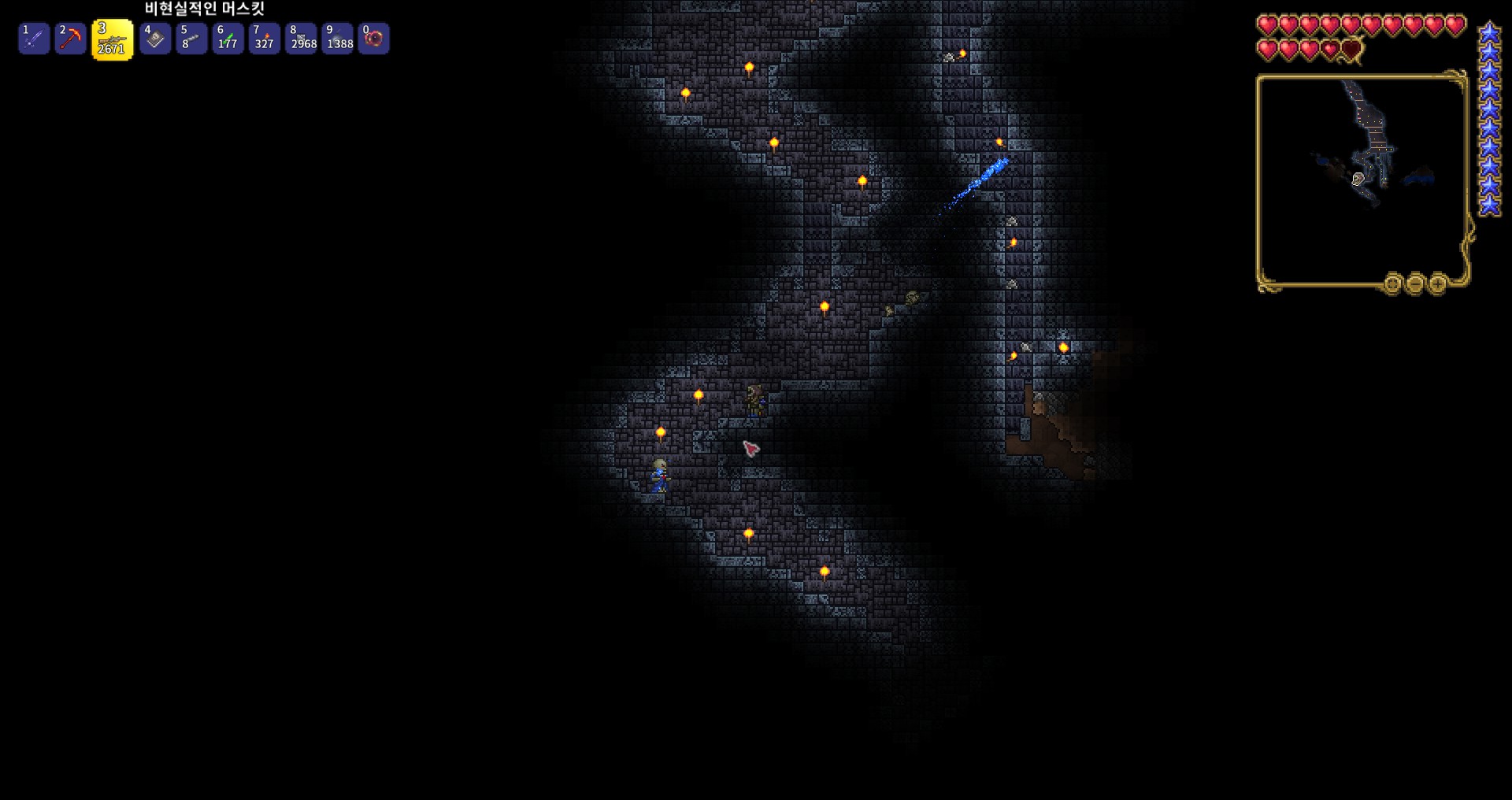 테라리아 던전 길찾기