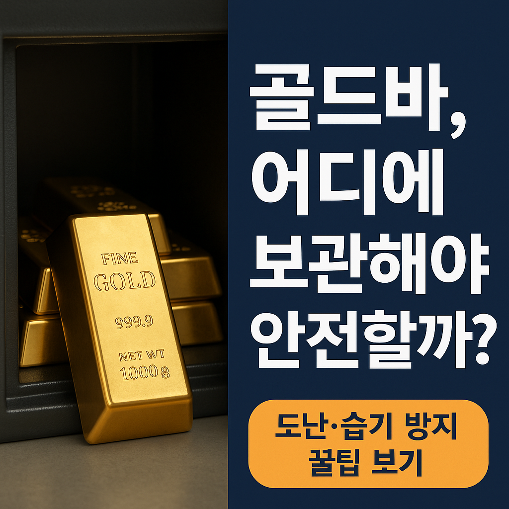 &ldquo;골드바 보관, 이렇게 하면 안 돼요｜금고 설치부터 보험 가입까지&rdquo;