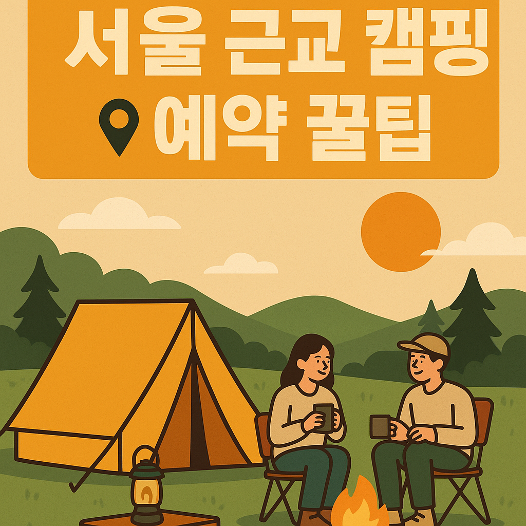 서울 근교 캠핑장 예약 꿀팁｜성수기 피해가는 전략까지!