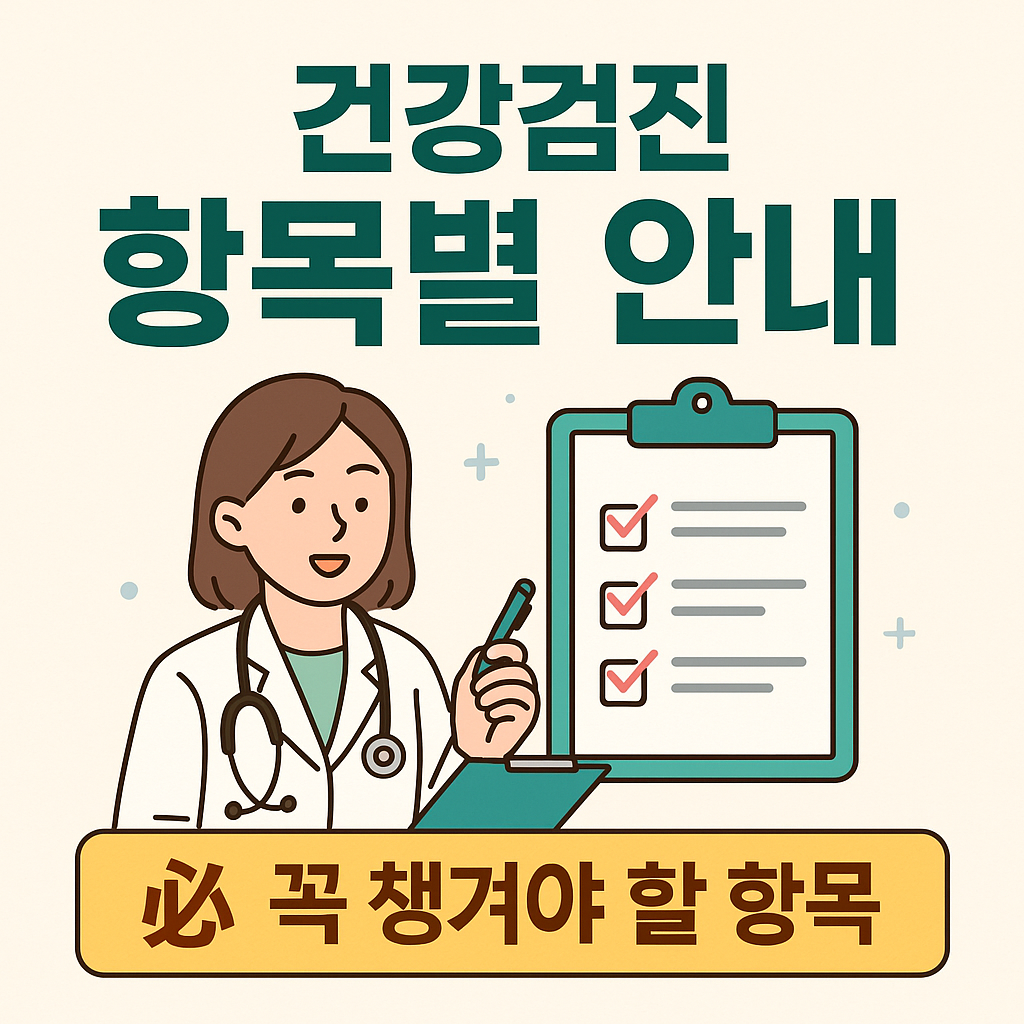 건강검진 항목별 안내