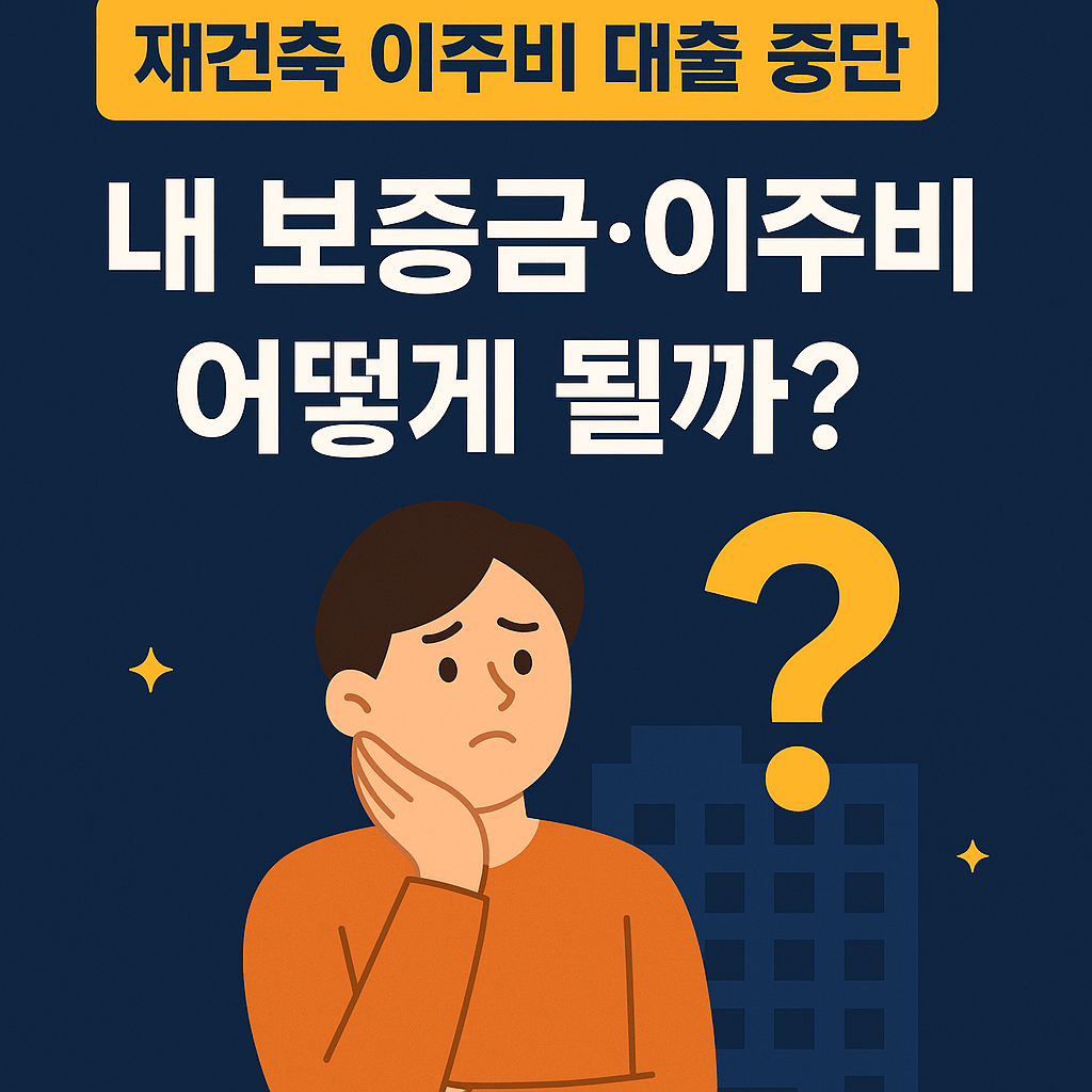 2025 재건축 이주비 대출 중단, 내 보증금·이주비는 어떻게 될까?｜정부 대응·세입자 대책 총정리