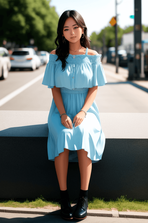 Playground AI로 생성한 그림(1) - 소녀