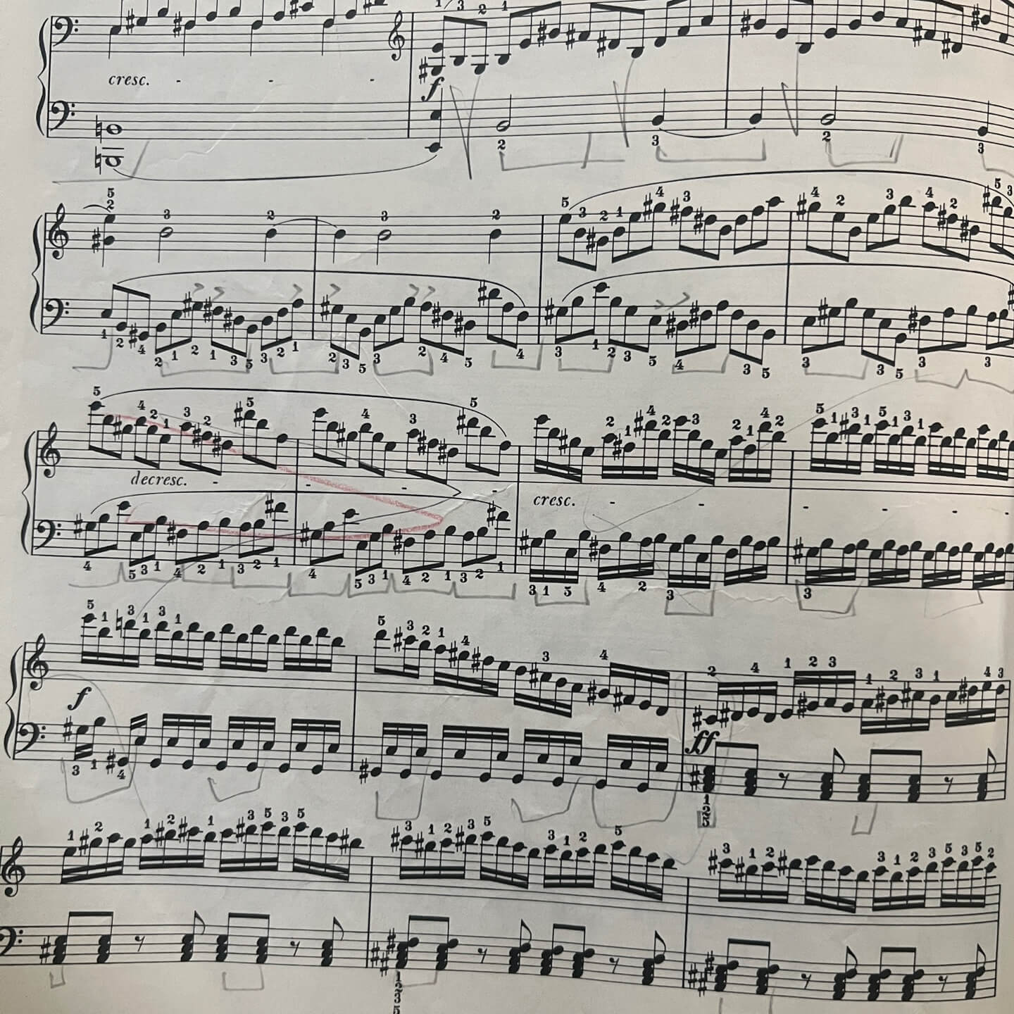 발트슈타인 소나타 1악장 내가 직접 그린 페달기법