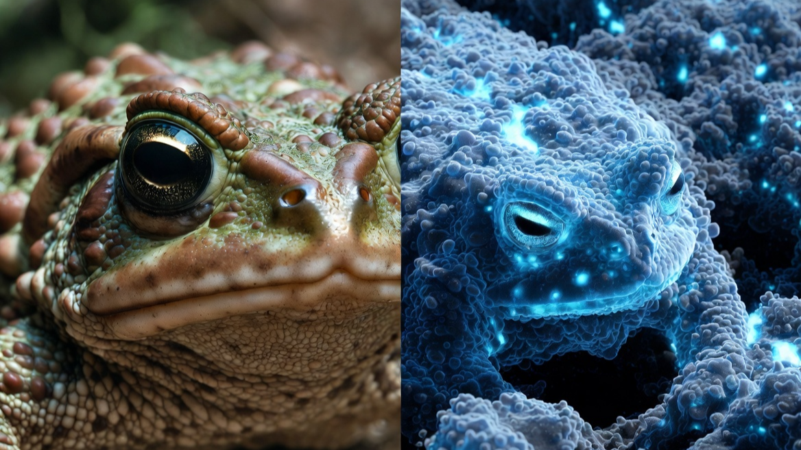 두꺼비 피부의 미세 구조를 모방한 미래형 나노 소재 비교