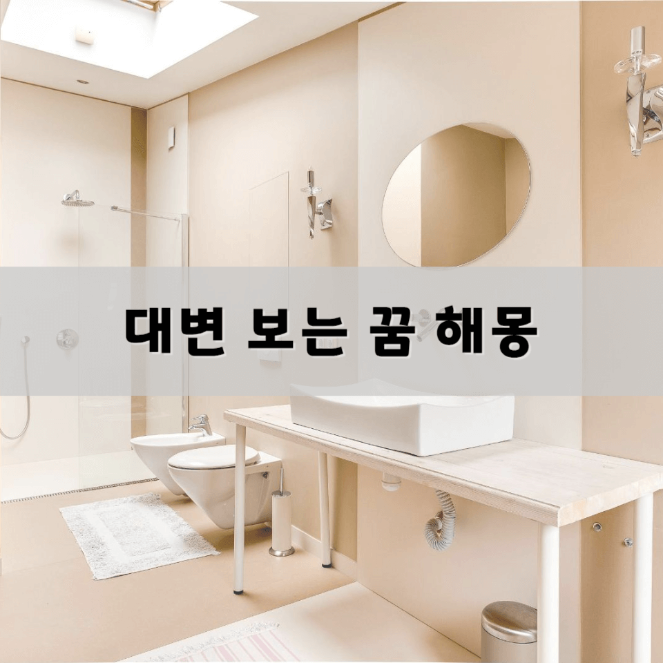 대변-보는-꿈-해몽-풀이의-의미와-해석