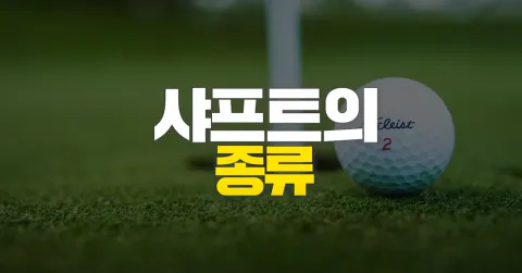 골프채 샤프트 플렉스(휘어짐 강도) 종류와 차이점