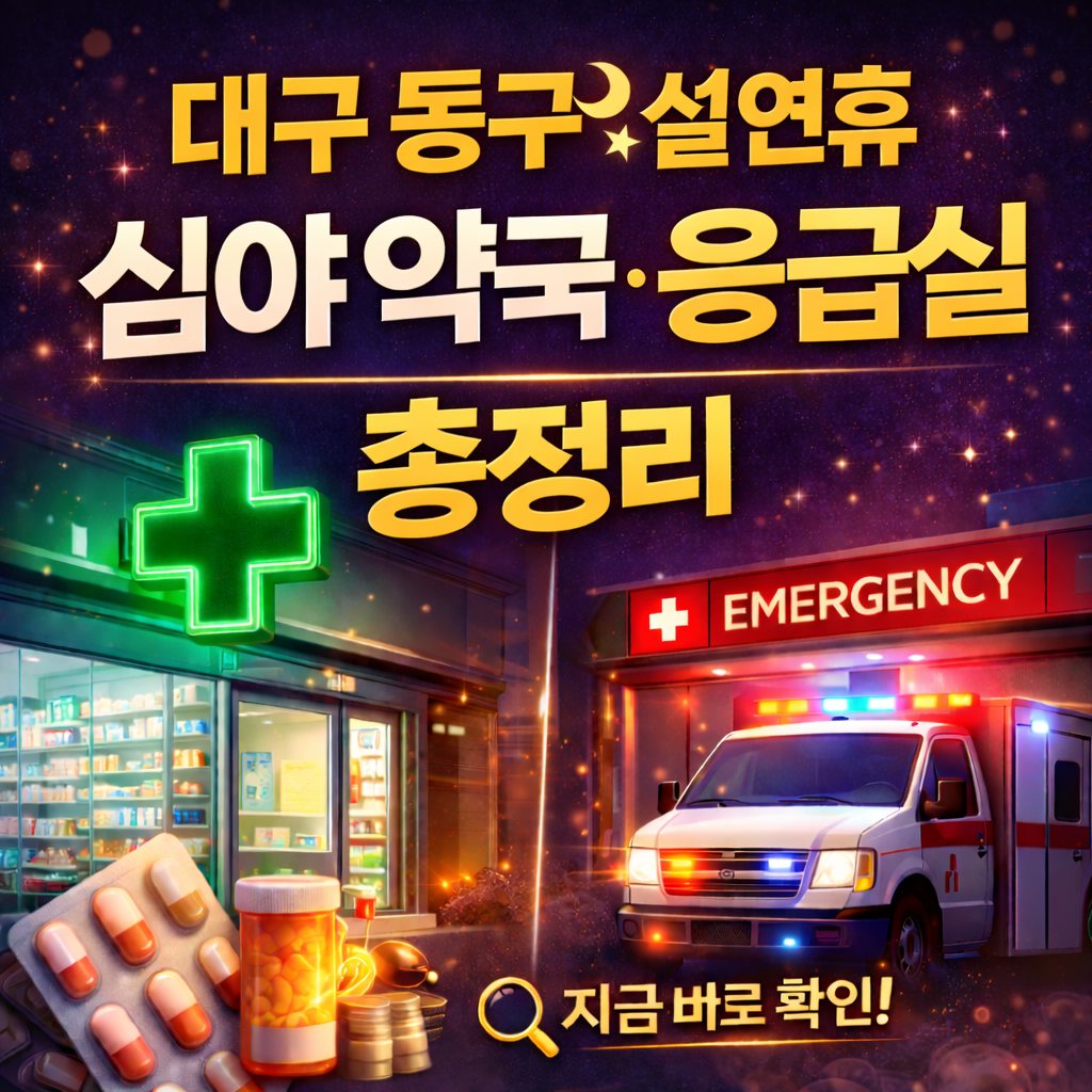 대구 동구 설연휴 심야 약국&middot;응급실 바로가기