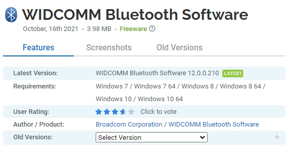 WIDCOMM-Bluetooth-Software