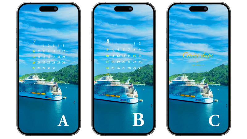 01 로얄캐리비안크루즈 ABC - 2025년7월 아이폰배경화면