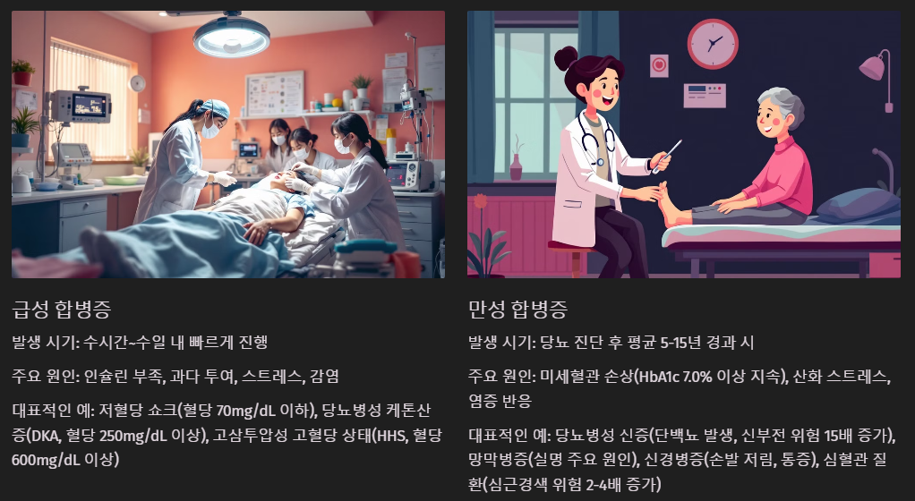 급성 합병증 만성합병증