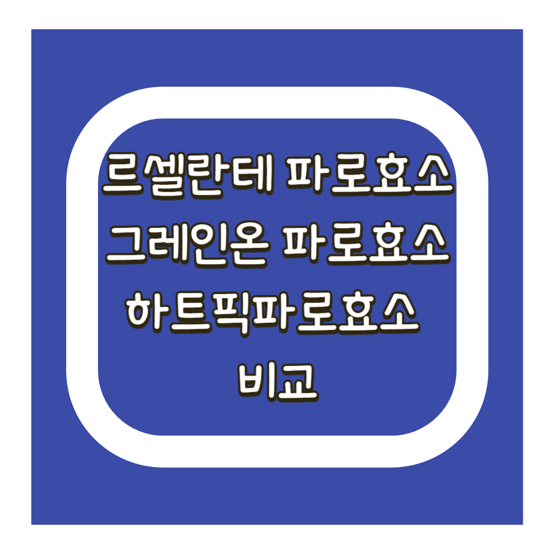 파로 효소 제품