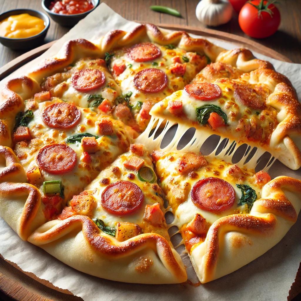 동그랑땡과 만두피의 조합 초간단 만두피 피자