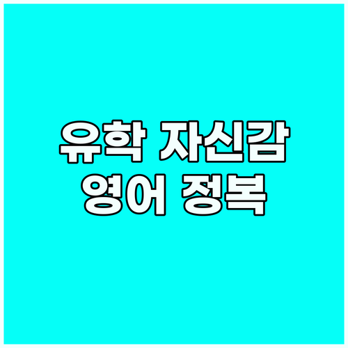 캠퍼스 영어 정복 해외 유학 자신감 ..