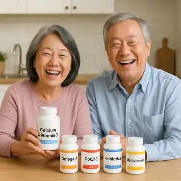 60대 이상 웃고 있는 부모님 이미지