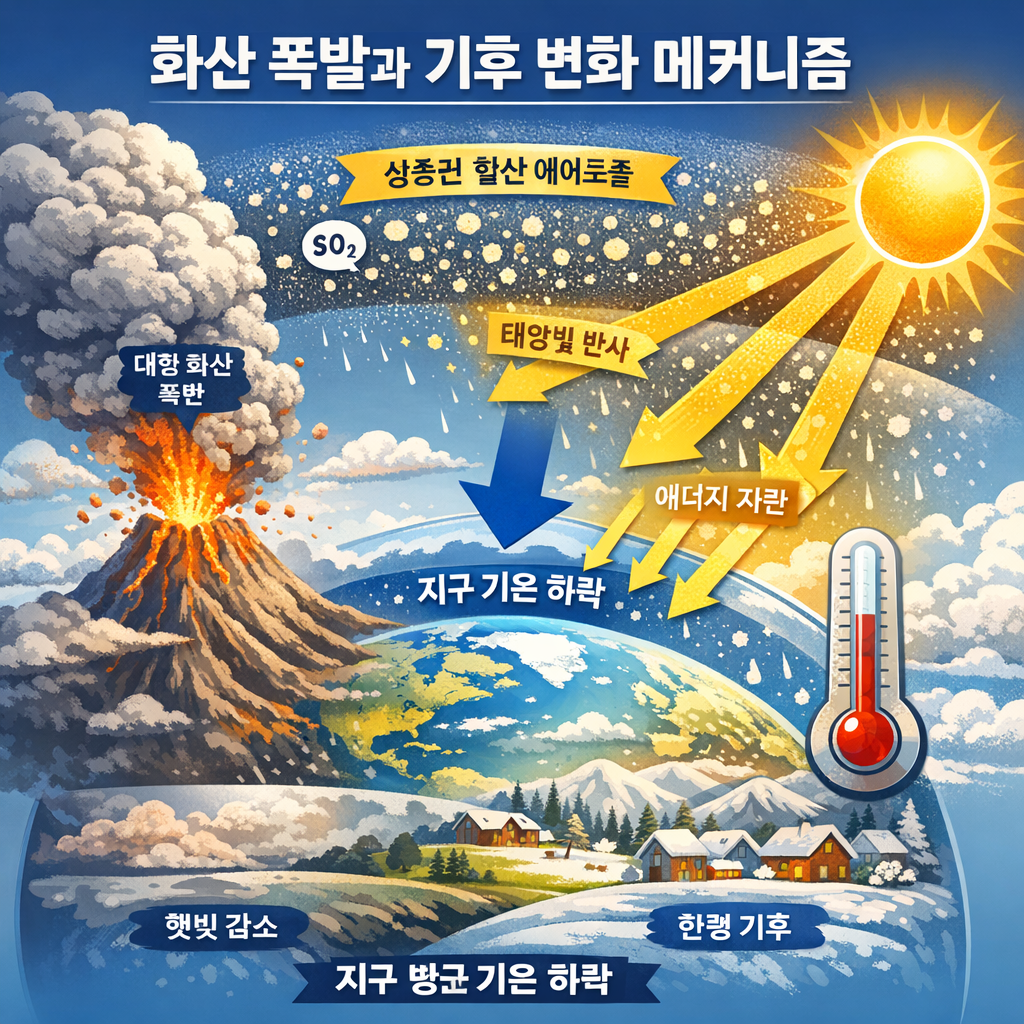 화산 폭발이 기후를 바꾼 실제 사례 (소빙기와의 충격적 연결)