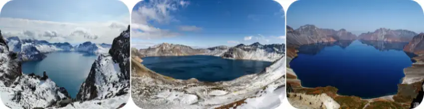 북파-서파-남파-코스-정상에서-바라본-백두산-겨울-천지